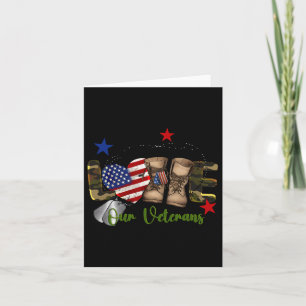 Liefde voor onze veteranendag trotse militaire Ame Kaart
