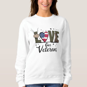 Liefde voor onze veteranendag Trotse militaire vet Trui