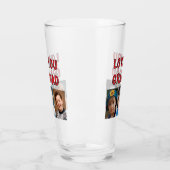 Liefde voor opa 6 foto's rode bier glas (Links)