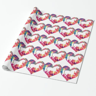 Liefde voor paarden cadeaupapier