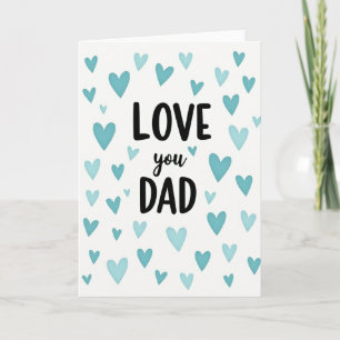 Liefde voor papa eenvoudige hart kaart