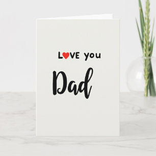 Liefde voor Papa Eenvoudige Kaart