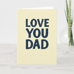 Liefde voor papa grafische kaart