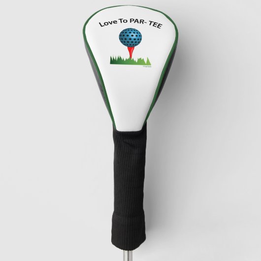 Liefde voor Par-T-shirt, Grappig Golfcitaat Golfheadcover (Voorkant)