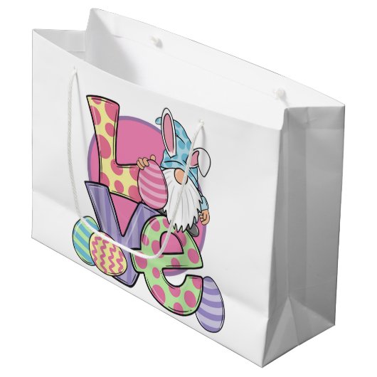 Liefde voor Pasen Groot Cadeauzakje (Voorkant Gekanteld)