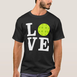 Liefde voor Picklebal - Witte Tekst T-shirt
