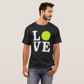 Liefde voor Picklebal - Witte Tekst T-shirt (Voorkant volledig)