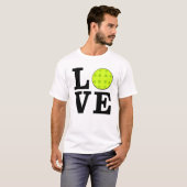 Liefde voor Picklebal - Zwarte Tekst T-shirt (Voorkant volledig)