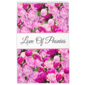 Liefde Voor Pioenrozen Muurkalender Kalender (Hoes)