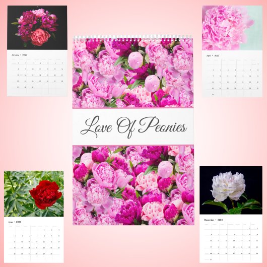 Liefde Voor Pioenrozen Muurkalender Kalender