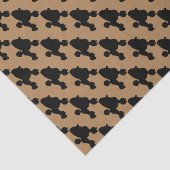 Liefde voor poedel honden tissuepapier (Detail)