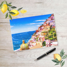Liefde voor Positano Italië Ansichtkaart