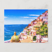 Liefde voor Positano Italië Ansichtkaart Briefkaart (Voorkant)