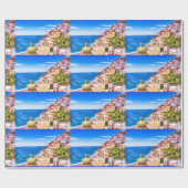 Liefde voor Positano Italië Inpakpapier (Vlak)