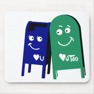 liefde voor postvakken : ik hou van je muismat