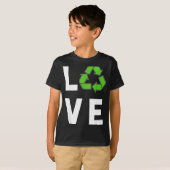 Liefde voor Recycling  T-shirt (Voorkant volledig)