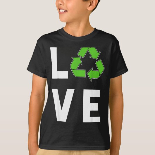 Liefde voor Recycling  T-shirt (Voorkant)