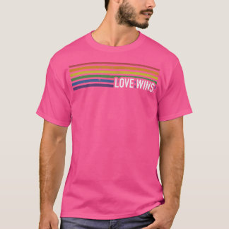 Liefde voor regenboogwins voor homoseksuele en les t-shirt
