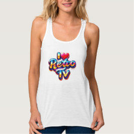 Liefde voor Retro TV Tanktop