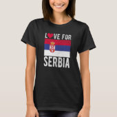Liefde voor Servië Premium T-shirt (Voorkant)