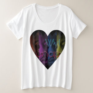 Liefde voor T-Shirt, Wyl Snap Plus-formaat Grote Maat T-shirt