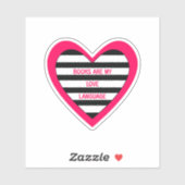 Liefde voor taalboeken sticker (Vel)