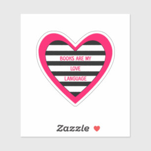 Liefde voor taalboeken sticker