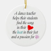 Liefde voor Teach Dance dubbel-sided Ornament (Voorkant)