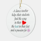 Liefde voor Teach Dance dubbel-sided Ornament (Links)