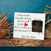 Liefde voor Teach Dance Plaque Fotoplaat (Zijkant)