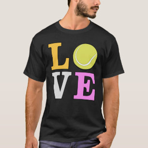 Liefde voor Tennis - Kleurrijke versie 2 T-shirt