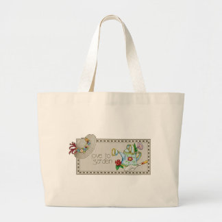 Liefde voor tuintas grote tote bag