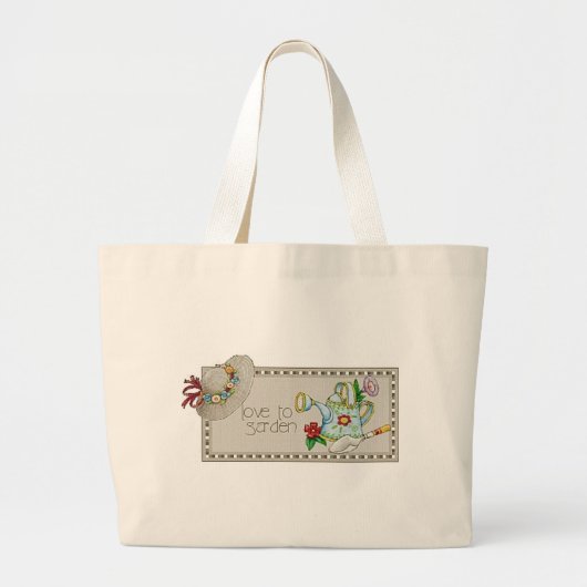 Liefde voor tuintas grote tote bag (Voorkant)