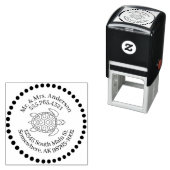 Liefde voor Turtles Persoonlijk Contact Stippen Zelfinktende Stempel (In situ)