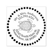 Liefde voor Turtles Persoonlijk Contact Stippen Zelfinktende Stempel (Design)