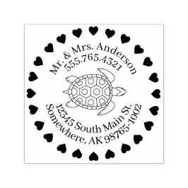 Liefde voor Turtles Persoonlijk Contact Zelfinktende Stempel