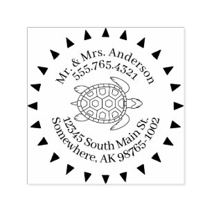 Liefde voor Turtles Persoonlijke Contact Pijlen Zelfinktende Stempel