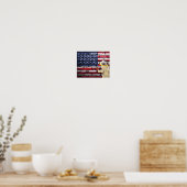 Liefde voor USA graffiti muur kunst. Poster (Keuken)