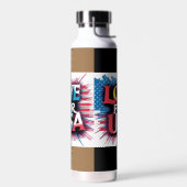 Liefde voor USA Patriotic Water Bottle Waterfles (Links)