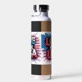 Liefde voor USA Patriotic Water Bottle Waterfles (Rechts)