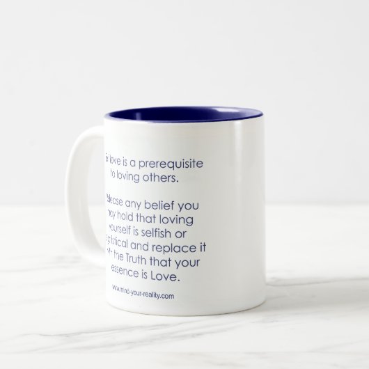 Liefde voor uzelf - Mok van bomen (Voorkant links)