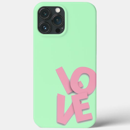 Liefde voor Valentijnsdag - Pastel iPhone Case (Achterkant)