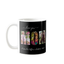Liefde voor vier foto familienamen zwart wit