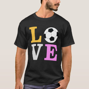 Liefde voor voetbal - Kleurrijke versie 2 T-shirt