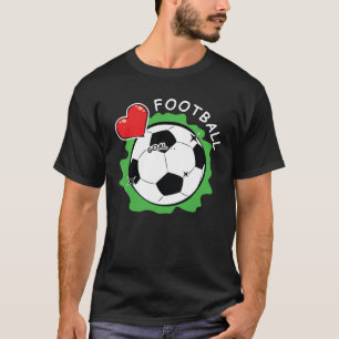 Liefde voor voetbal t-shirt