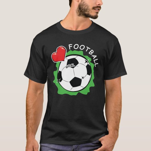 Liefde voor voetbal t-shirt (Voorkant)