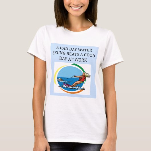 liefde voor waterski t-shirt (Voorkant)