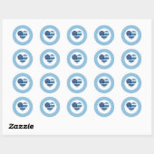 Liefde voor wetshandhaving ronde sticker (Vel)