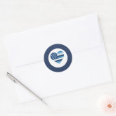 Liefde voor wetshandhaving ronde sticker (Envelop)
