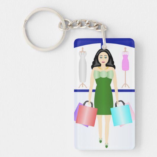 LIEFDE VOOR WINKELEN SLEUTELHANGER (Voorkant)